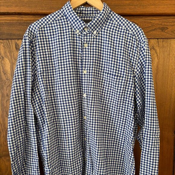 Blue Plaid Shirt - Picture 1 of 2